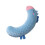 Ergonomic Moon Shape Design Cuddle Cushion With Soft-Blue 1