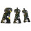 PU Waterproof Golf Club Headcovers Set 4
