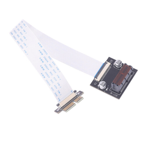 Flexible PCIE 1X Extension Cable 90 Degree Bend Fast speed