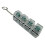 Stress Relief Keyboard Keychain Press Button Toy-Black Green 1