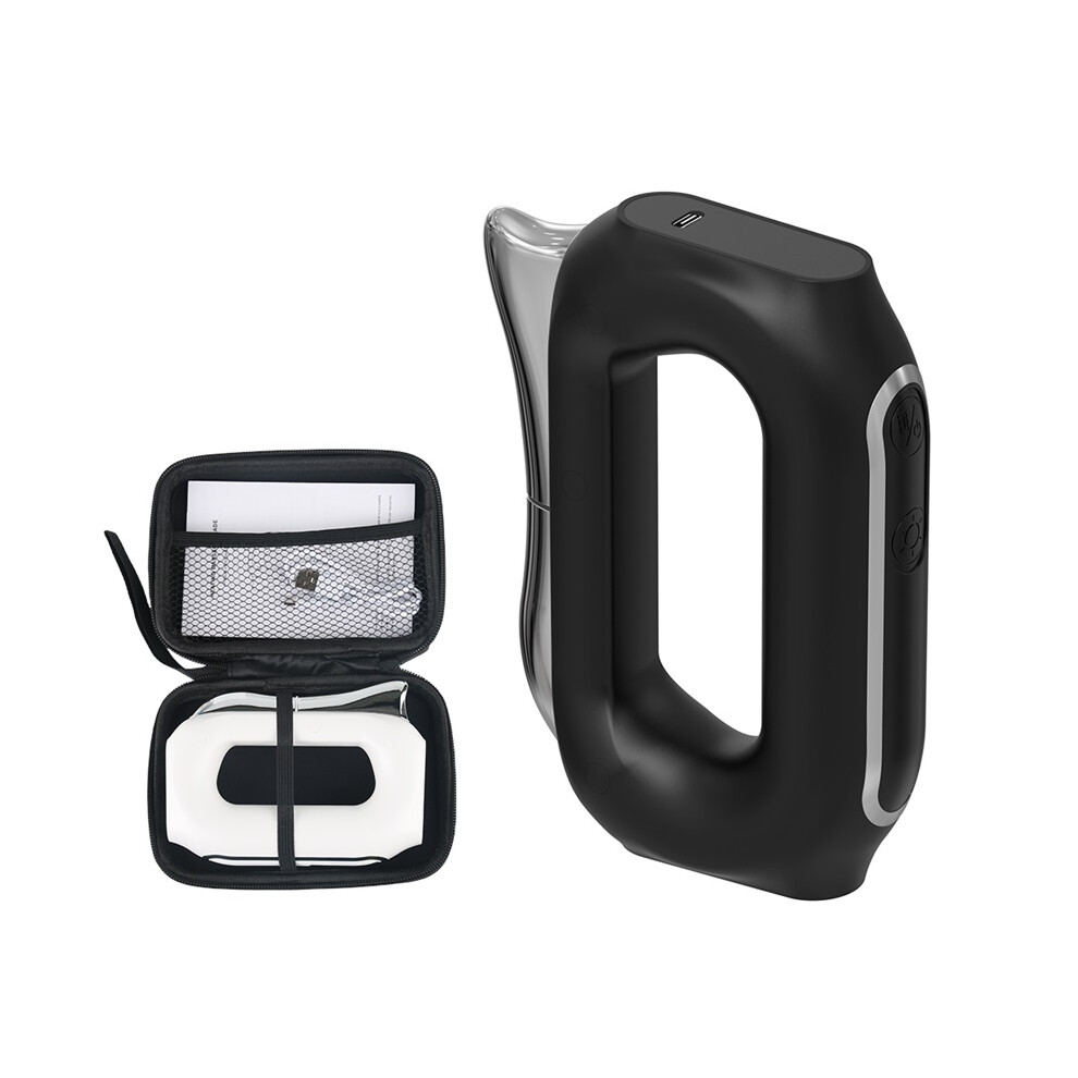 Stoyotu Black (Black) Electric Heating Fascia Massager Body Scraping Microcurrent Vibration Muscle Relaxation Body Lifting Guasha Massage Knife