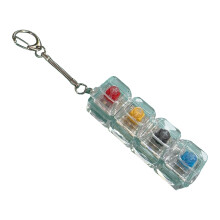 LED Light Keyboard Keychain Stress Reliever Toy-Color scroll B