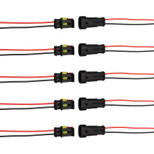 5Pcs Automotive Connector Male Female Electrical Connector-2P