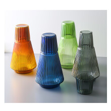 Black Carafe with Lid Cup