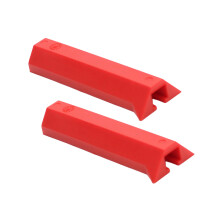 Antislip-houtbewerkingsrailklem Beschermhoes Chucks Zachte-Rood