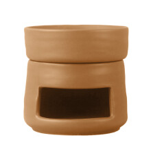 Ceramic Tealight Candle Holder,Oil Burners for Scented-brown