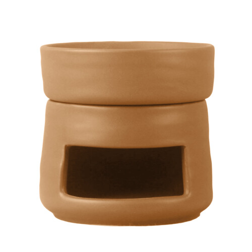 Ceramic Tealight Candle Holder,Oil Burners for Scented-brown