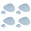 Spill Proof Leather Table Protector Nonslip Base- blue silver 1