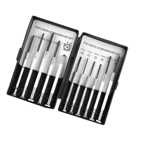 Precise Screwdriver Set with Compactly Storage Box-11 piece set
