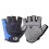 Half Finger Riding Gloves Nylon Silicone Pad Blue 1