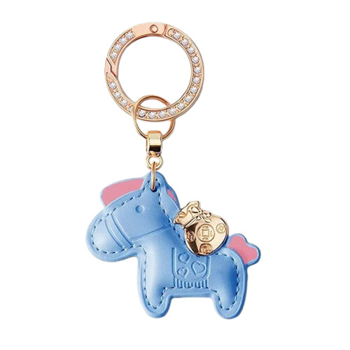 Charm Small Horse Accessory With Quality PU Leather And-Blue
