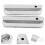 2-Piece Satin Aluminium Valve Covers Ford Small 8