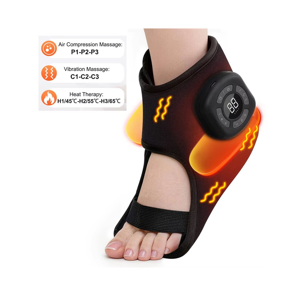 Stoyotu Foot And Ankle Massager Electric Heating Massage Airbag Compression Ankle Joint Sole Muscle Relax