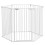 Parc pour chiots, conception modulaire, pliable, structure en acier, pour usage intérieur, blanc, 90 x 123 x 102 cm 1