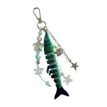 Lifelike Moving Fish Lure Keychain Key Holder-pattern 5
