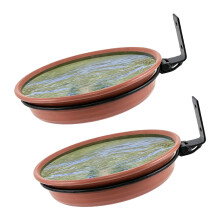 Fast arrange Plastic Bird Food Bowl Ideal For deck Or Yard-2