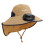 Adjustable Breeze Cooling Sun Hat Solar Powered-Dark khaki 1