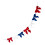 Happy velutinous Ribbon String Lights Embellishment Great-Blue 1