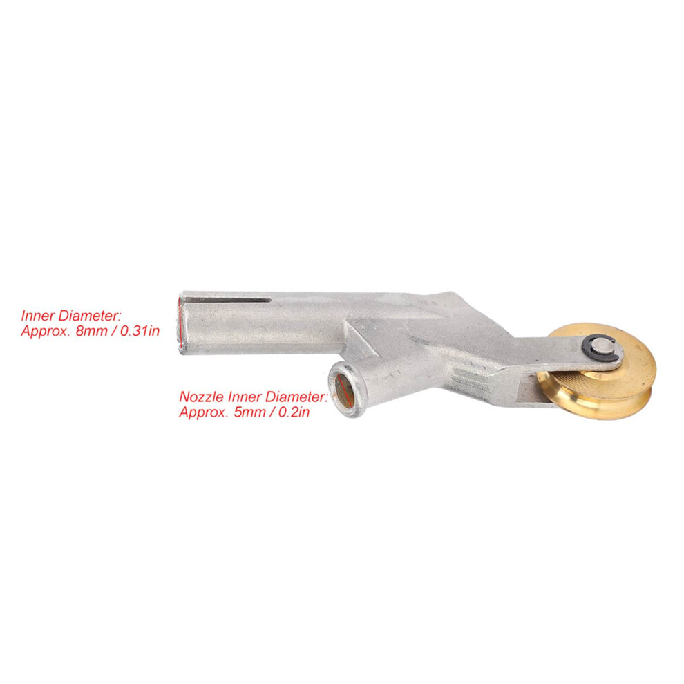 Round Mouth Floor Welding Nozzle with Wheel, PVC