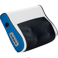 (Blue) Neck and Shoulder Massager Household Neck and Back Kneading Tool with Multiple Adjustable Hot Compress Massage