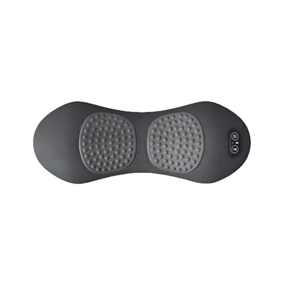 Stoyotu Grey (Grey) Back Massager-Electric Lumbar Support Pillow With Adjustable Height - With Heat Back Support Pillow For Lower Back