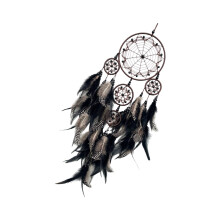 Handmade Colorful Beads Woven Dreamcatchers With-Black