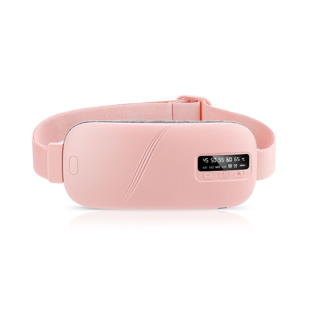 Stoyotu Pink (Pink) Electric Heating Vibration Waist Massage Belt Smart Warm Palace Women Menstrual Heating Pad For For Cramps Period Relief