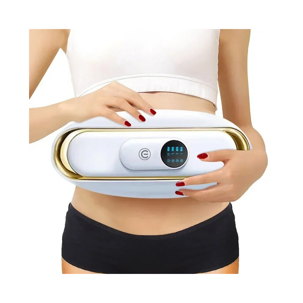 Stoyotu White/Golden (-Golden) Slimming Machine Abdominal Massage Belt Anti-Cellulite Massager Women Electric Belly Fat Burner For Body Massager Fat Removal