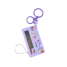 Porte-clés de piano miniature coloré avec effets sonores,-Violet