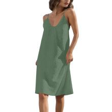 Middle Length Sleeveless Dress U Shaped Neckline-Section 14 M