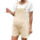 Superior Polyester Maternity Shorts Adjustable Waist-apricot M 1