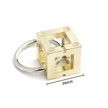 (Box)Luban Lock Hole Luminoso Blocco Quadrato Puzzle Giocattolo Adatto a Bambini e Adulti Uso Quotidiano