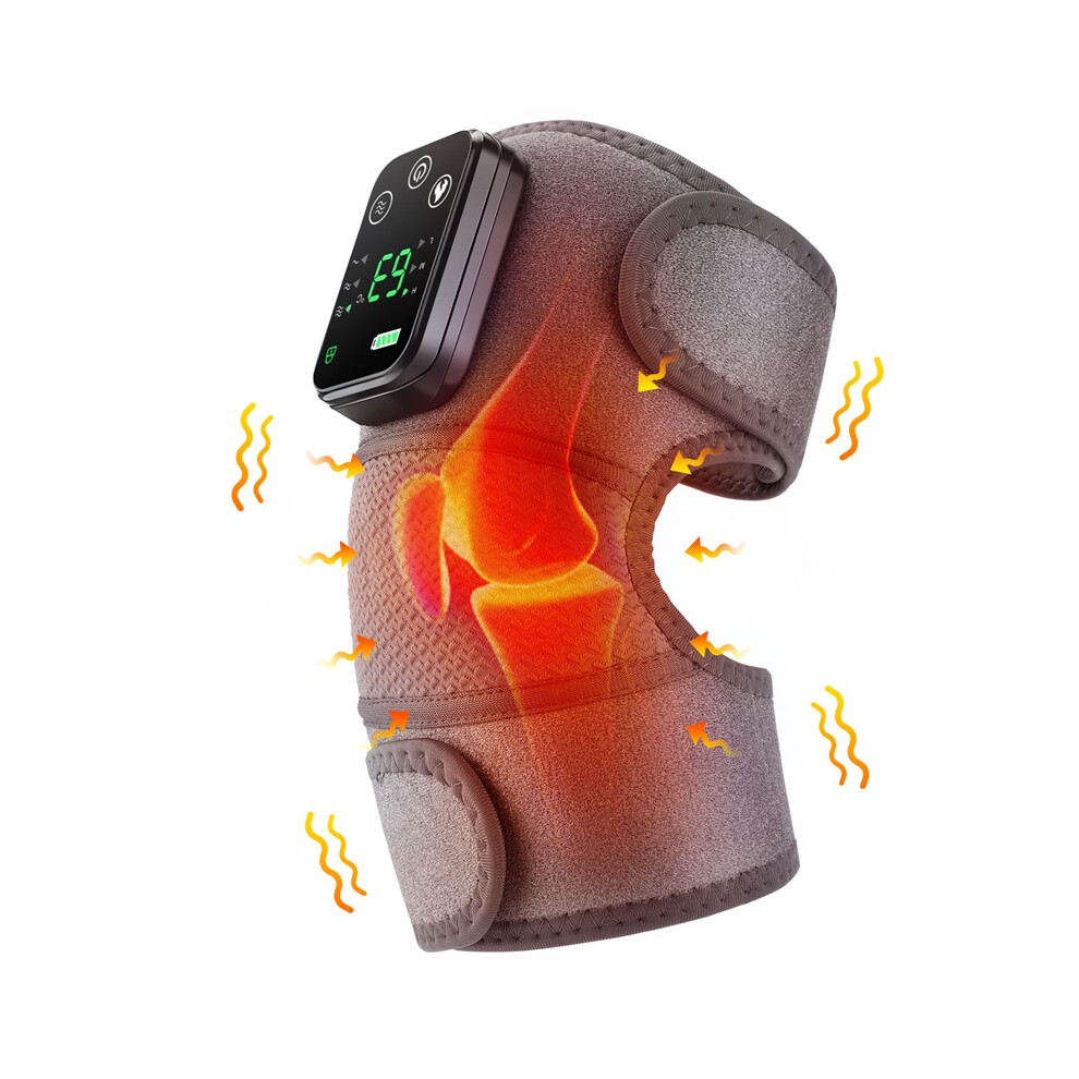 Stoyotu Gray (Gray) Electric Heating Knee Protection Massage Warm Compress Joint Protection Neck Shoulder Knee Vibration Device