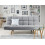 Beliani Sofa Bed 2 Seater INGARO Fabric Grey 3
