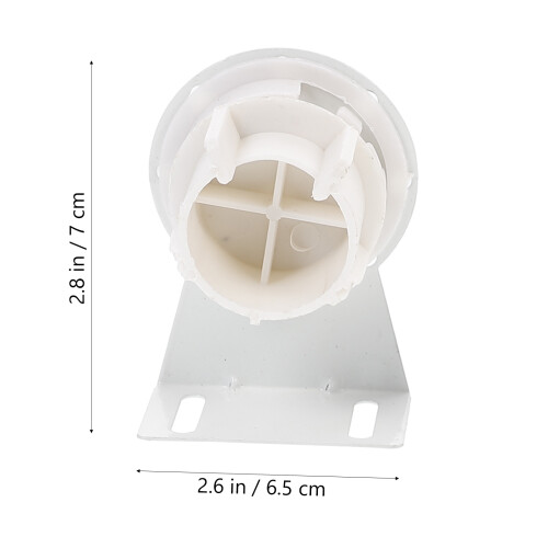 4Sets White Plastic Roller Blind Connector Kit for Home Curtain Repair 1