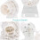 4Sets White Plastic Roller Blind Connector Kit for Home Curtain Repair 5