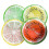 Transparent Fruit Cooling Pad, Round Gel Ice Pad, Multifunctional Cooling Pad(yellow) 2