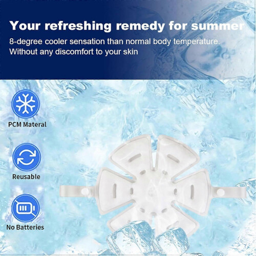 Hard Hat Cooling Pad Gel Mat for Bicycle Helmet - Reusable, Size Adjustable, Breathable Cooling Material 1