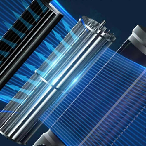 Ventilatore portatile di raffreddamento per auto e abitacolo, climatizzatore compatto a basso consumo, silenzioso ed efficiente, ideale per auto, cami 2