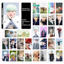 (Min Yoon Gi 01)Bts Jung Kook Kim Tae Hyung Jimin Min Yoon Gi Character Pattern 30pcs Cards