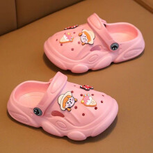 (Pink,22-23)Cartoon Childrens Flip Flops Eva Light Weight Breathable Anti Slip Summer Shoes