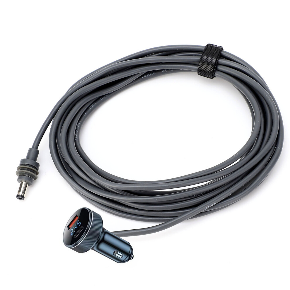 18AWG 2M DC Power Cord with Voltage Display