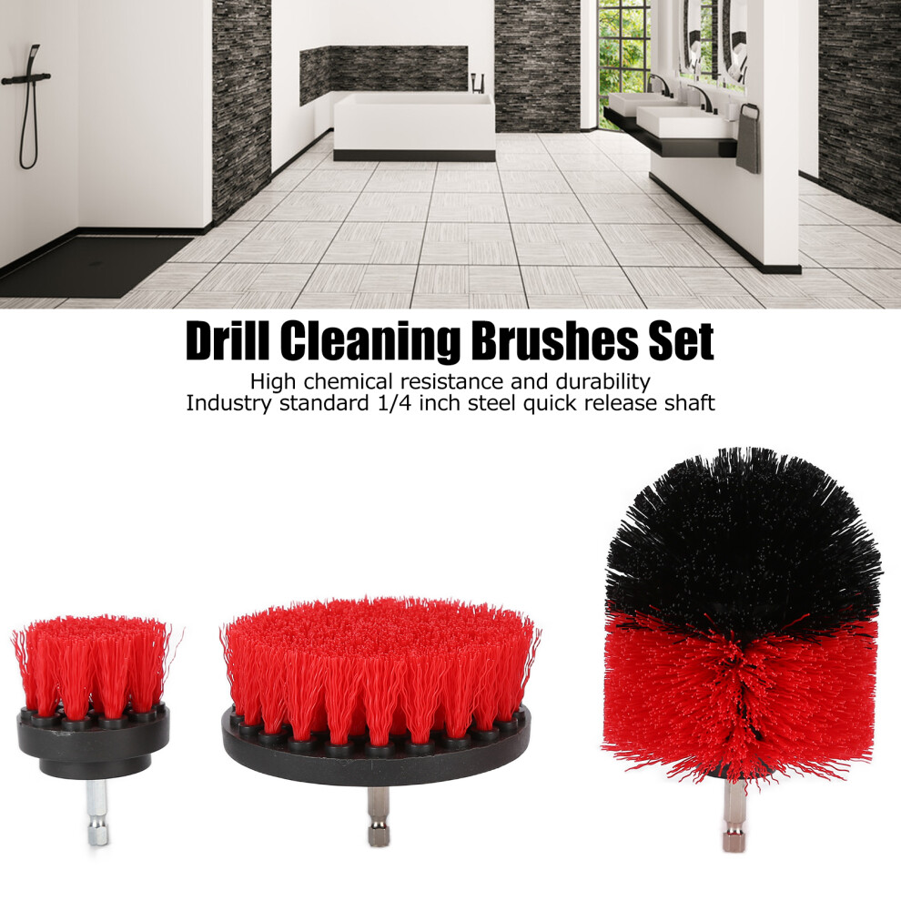 Drill Brush Attachment Set Nylon Scrubbers