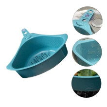 Afdruiprek, plastic groente-afdruiprek, keukensponshouder met zuignap, hangend fruit-afdruiprek