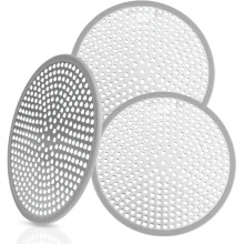 3-delige douchehaarfilter, 118 mm/4,65 inch douche- en badhaarfilter, doucherooster, anti-haar badfilter