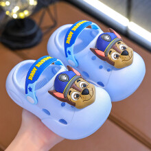 (Sky Blue,20-21)Toddler Paw Patrol Summer Shoes With Breathable Eva Materials For Indoor Play Outdoors And