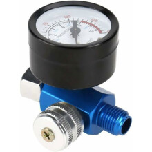 Manometer voor verfspuitpistool. Luchtcompressor met manometer - Precisieregelaar voor verfspuitpistool.
