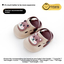 (Khaki,21)Eva Toddler Summer Sandals With Soft Bottoms And Playful Cartoon Dinosaur For Children