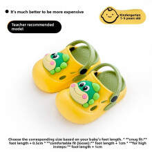 (Yellow,21)Eva Toddler Summer Sandals With Soft Bottoms And Playful Cartoon Dinosaur For Children