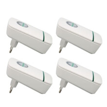 Qiilu Smart Devices 4-delige energiebesparende box, energiebesparende box voor computeraccessoires met EU-stekker.